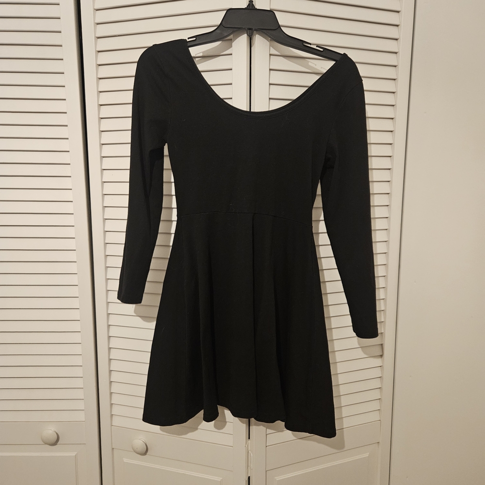 Charlotte Russe Black Long Sleeve Dress